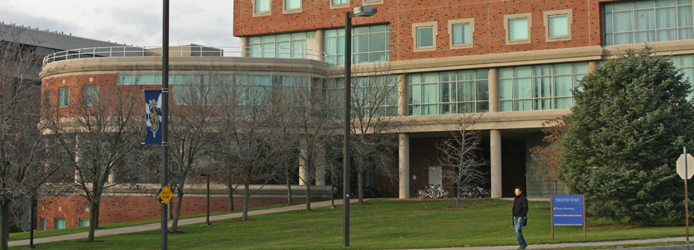 Taylor Hall at night